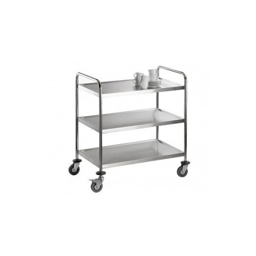 Saro Chariot de Service INOX | 3 Niveaux | 75KG