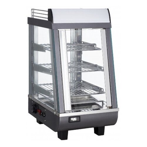 Saro Vitrine Chaude INOX | 76 Litres | Éclairage LED | 345x484x663(h)mm