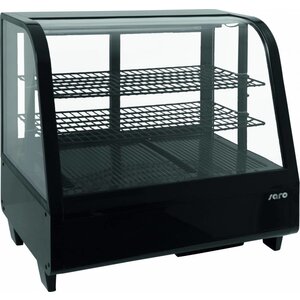 Saro Vitrine de Présentation Noir | 100 Litres | 680x450x670(h)mm