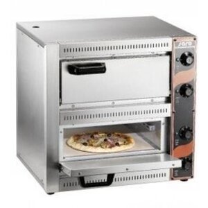 Saro Four à Pizza Inox | 2 Pizzas Ø330mm | 230V | 530x430x520(h)mm
