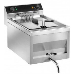 Saro Friteuse 12 Litres | avec Vidange | 9kW/400V | 400x700x320(h)mm Saro Friteuse 12 Litres | avec Vidange | 9kW/400V | 400x700x320(h)mm