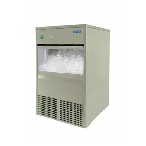 Saro Machine à Glaçons INOX | 45kg/24h | Stockage 10kg | 2 Ans de Garantie
