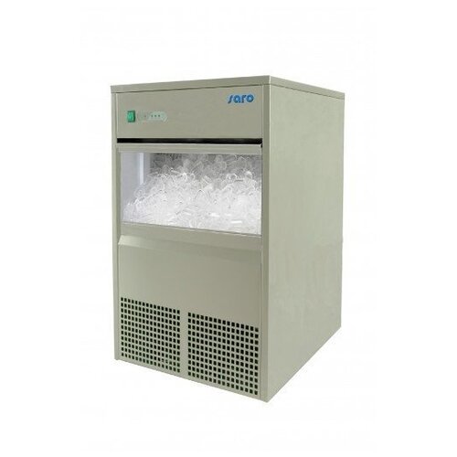 Saro Machine à Glaçons INOX | 45kg/24h | Stockage 10kg | 2 Ans de Garantie