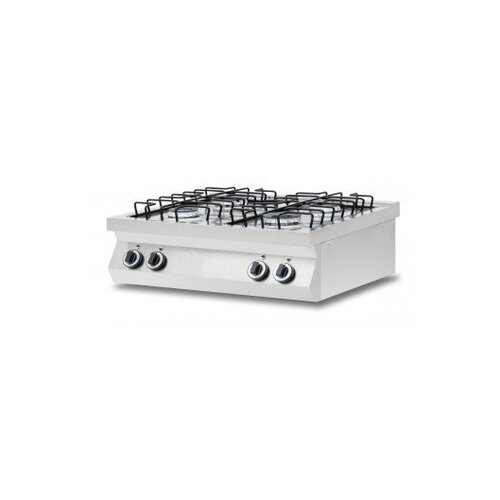 Saro Cuisinière Gaz à Poser | 4 Feux | 2x 3,5kW + 2x 6kW | 800x700x310(h)mm