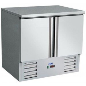 Saro Comptoir Réfrigéré Inox | 2 Portes | Froid Ventilé | 900x700x850/880(h)mm