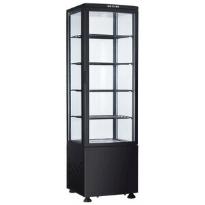 Saro Vitrine Réfrigérée Noir | 235 Litres | 515x485x1680(h)mm