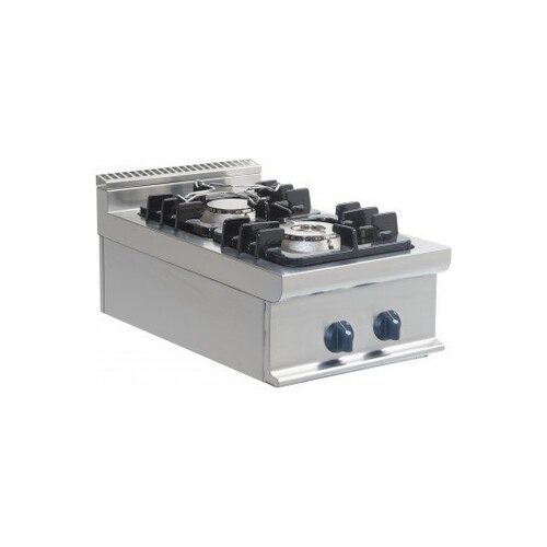 Saro Cuisinière Gaz à Poser | 2 Feux | 4,5kW + 7,5kW | 400x700x275(h)mm