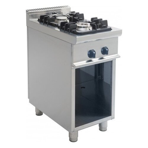 Saro Cuisinière Gaz sur Meuble Ouverte | 2 Feux | 4,5kW + 7,5kW | 400x700x850(h)mm