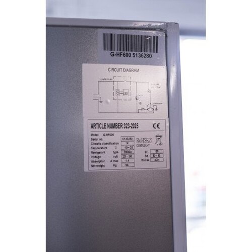 Saro Congélateur Acier Blanc | 570 Litres | Statique | 770x750x1890(h)mm