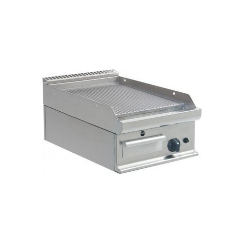 Saro Plaque à Snacker Gaz | Rainurée | 6kW | 400x700x270(h)mm