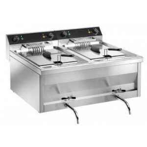 Saro Friteuse Double 2x 9 Litres | 2x6kW/400V | 600x540x310(h)mm