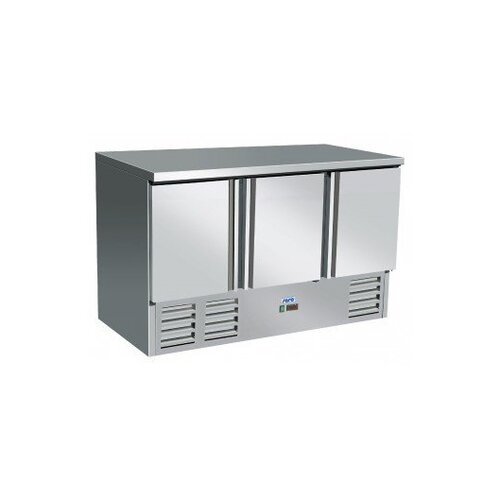Saro Comptoir Réfrigéré Inox | 3 Portes | Froid Ventilé | PROMOTION XXL
