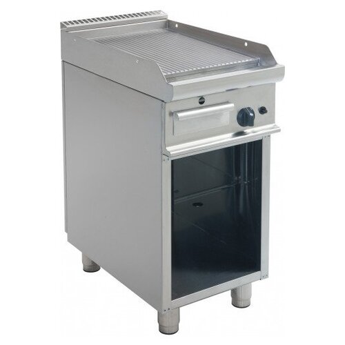 Saro Plaque à Snacker Gaz sur Meuble | Rainurée | 6kW | 400x700x850(h)mm Saro Plaque à Snacker Gaz sur Meuble | Rainurée | 6kW | 400x700x850(h)mm