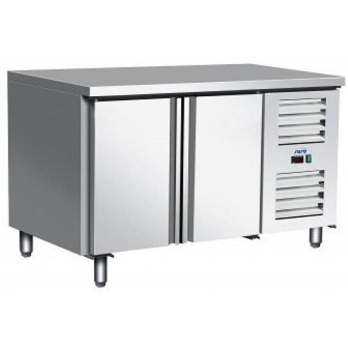 Saro Comptoir Réfrigéré INOX | 2 Portes | 1360x700x890/950(h)mm