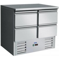 Comptoir Réfrigéré Inox | 2x 2 Tiroirs | 900x700x850/880(h)mm