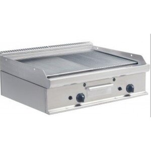 Saro Plaque à Snacker Gaz | 1/2 Lisse 1/2 Rainurée | 12kW | 800x700x270(h)mm Saro Plaque à Snacker Gaz | 1/2 Lisse 1/2 Rainurée | 12kW | 800x700x270(h)mm