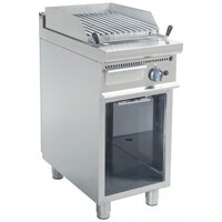 Grill Pierre de Lave Gaz sur Meuble | 8kW | 400x700x850(h)mm