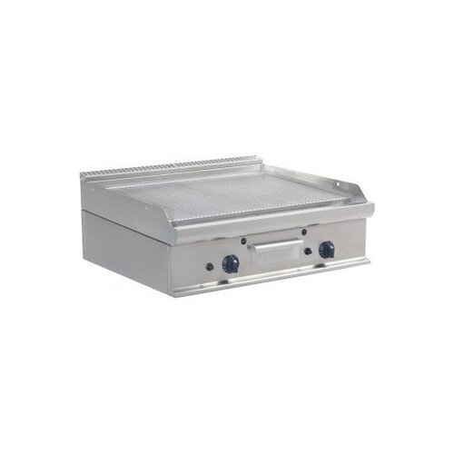Saro Plaque à Snacker Gaz | Rainurée | 12kW | 700x700x270(h)mm