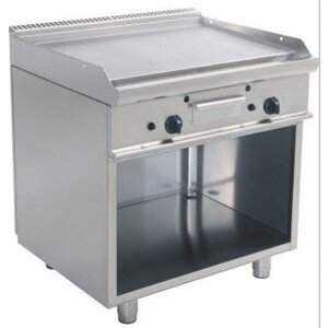 Saro Plaque à Snacker Gaz sur Meuble | Lisse | 12kW | 800x700x850(h)mm Saro Plaque à Snacker Gaz sur Meuble | Lisse | 12kW | 800x700x850(h)mm