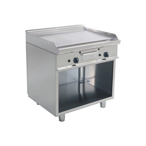 Saro Plaque à Snacker Gaz sur Meuble | Lisse | 12kW | 800x700x850(h)mm
