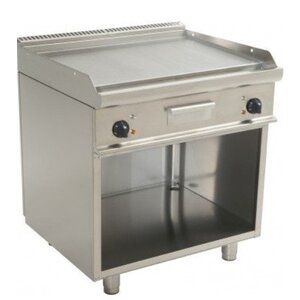 Saro Plancha Électrique sur Meuble | Lisse | 10,4kW/400V | 800x700x850(h)mm