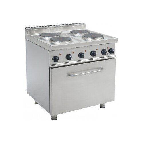 Saro Plan de Cuisson Électrique | Four Électrique | 4 Plaques | 400V | 800x700x850(h)mm