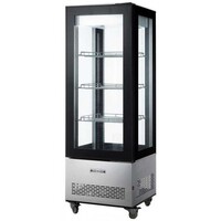 Vitrine Réfrigérée Deluxe | 400 Litres | Sur Roues | 650x650x1900(h)mm