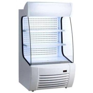 Saro Meuble Réfrigérée Blanche | 360 Litres | Rideau de Nuit | 870x950x1520(h)mm