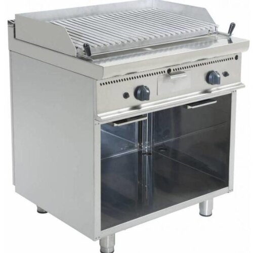 Saro Grill Pierre de Lave Gaz sur Meuble | 16kW | 800x700x850(h)mm