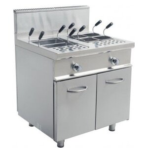 Saro Cuiseur de Pâtes Gaz sur Meuble | 2x 28 Litres | 22kW | 800x700x850(h)mm Saro Cuiseur de Pâtes Gaz sur Meuble | 2x 28 Litres | 22kW | 800x700x850(h)mm