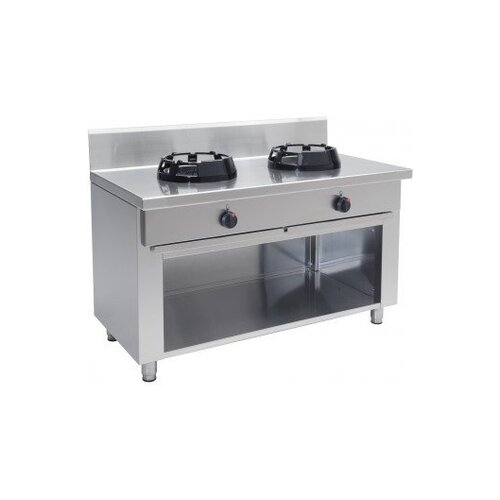 Saro Wok Gaz sur Meuble | 2 Feux | 2x 14kW