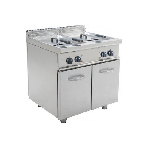 Saro Friteuse Électrique sur Meuble | 2x 17 Litres | 33kW/400V | 800x700x850(h)mm