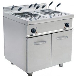 Saro Cuiseur de Pâtes Électrique sur Meuble | 2x 28 Litres | 14kW/400V | 800x700x850(h)mm Saro Cuiseur de Pâtes Électrique sur Meuble | 2x 28 Litres | 14kW/400V | 800x700x850(h)mm