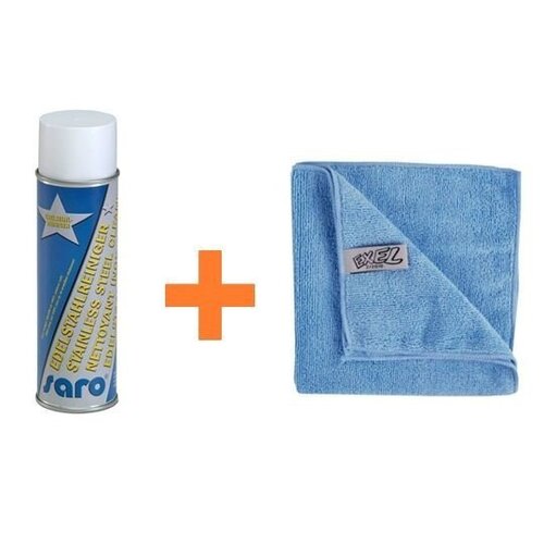 CHRselect Set de Nettoyage INOX | Spray Nettoyant + 2 Chiffons Micro Fibre CHRselect Set de Nettoyage INOX | Spray Nettoyant + 2 Chiffons Micro Fibre