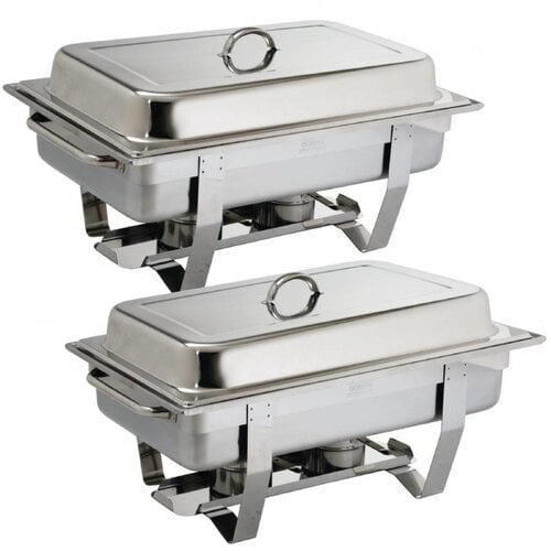 CHRselect Set de 2 Chafing Dishes Milan | GN1/1 | 9 Litres