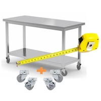 Table de Travail INOX / Comptoir sur Roues | FAIT SUR MESURE