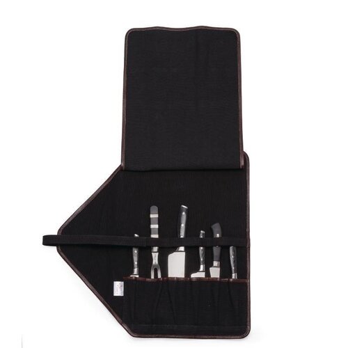CHRselect Trousse à Couteaux Boldric | Toile Noire | 6 Emplacements