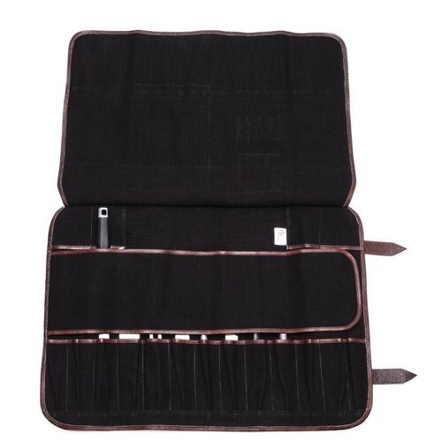 CHRselect Trousse à Couteaux Boldric | Toile Noire | 17 Emplacements