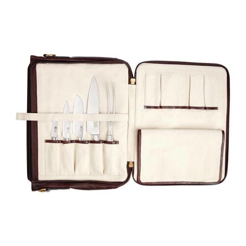 CHRselect Trousse à Couteaux Boldric | Cuir Marron | 10 Emplacements CHRselect Trousse à Couteaux Boldric | Cuir Marron | 10 Emplacements