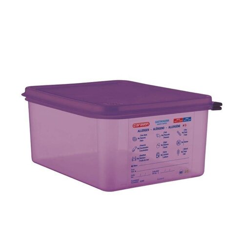 Araven Bac En Silicone Aravan | Antiallergénique | 10Ltr | GN 1/2 | Avec Couvercle