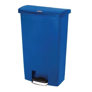 Rubbermaid Rubbermaid Poubelle à Pédale Slim Jim | 68 Litres | Frontale | Bleu