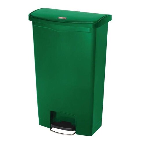 Rubbermaid Rubbermaid Poubelle à Pédale Slim Jim | 68 Litres | Frontale | Vert