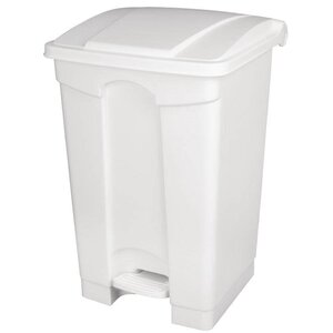 CHRselect Poubelle à Pédale Jantex | 87 Litres | Blanc