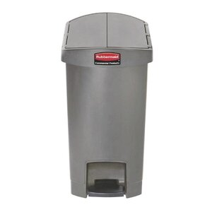 Rubbermaid Rubbermaid Poubelle à Pédale Slim Jim | 30 Litres | Gris