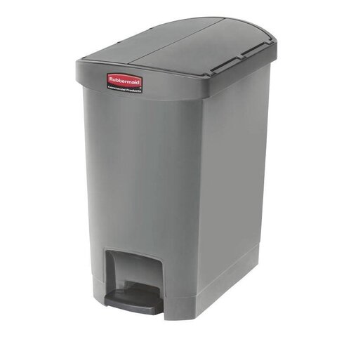 Rubbermaid Rubbermaid Poubelle à Pédale Slim Jim | 30 Litres | Gris