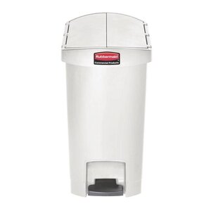 Rubbermaid Rubbermaid Poubelle à Pédale Slim Jim | 30 Litres | Blanc