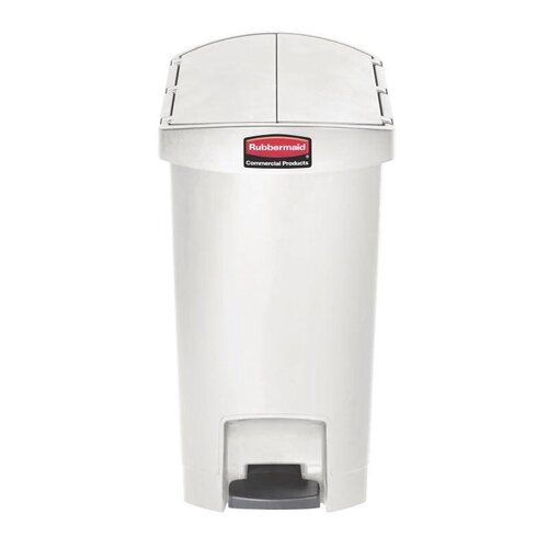 Rubbermaid Rubbermaid Poubelle à Pédale Slim Jim | 30 Litres | Blanc