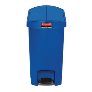 Rubbermaid Rubbermaid Poubelle à Pédale Slim Jim | 30 Litres | Bleu