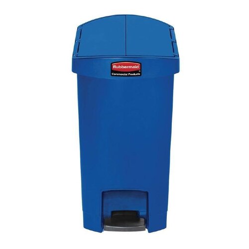 Rubbermaid Rubbermaid Poubelle à Pédale Slim Jim | 30 Litres | Bleu