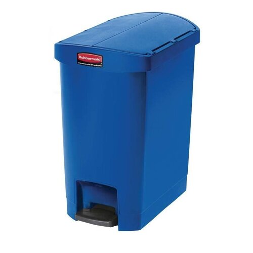 Rubbermaid Rubbermaid Poubelle à Pédale Slim Jim | 30 Litres | Bleu